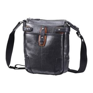 豊岡鞄　帆布PU×レザーショルダーＳ（24-170）ブラック