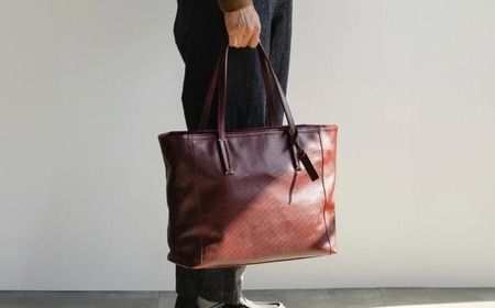 豊岡鞄 ARTPHERE アートフィアー Stitch トートバッグ BK22-101 ワイン / イタリアンレザー トート バッグ ビジネス バッグ 本革 13インチノートPC収納 A4サイズ対応 メンズ レディース 鞄 カバン