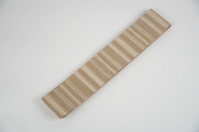 丹後の藤布 角帯「藤糸あそび」（ベージュ）　FY00093