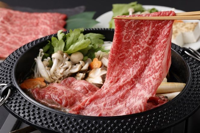 【A5ランク】博多和牛もも赤身しゃぶしゃぶ・すき焼き用600g【伊豆丸商店】_HA0175