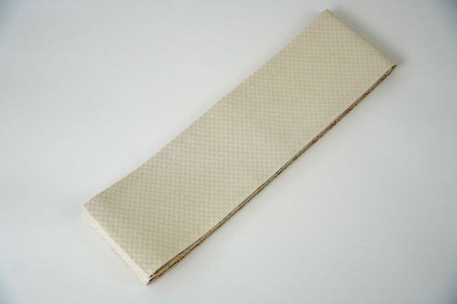 半幅帯　星空（白）*リバーシブル幅約15.2cm×長さ約420cm　FY00098