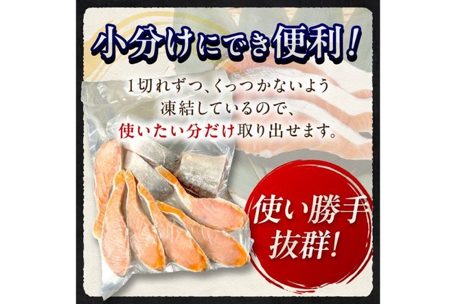 お手軽！絶品！厚切り　塩銀鮭切身 約1kg（プロトン凍結　訳あり　不揃い）　定期便　月1回×3ヵ月　YK00364