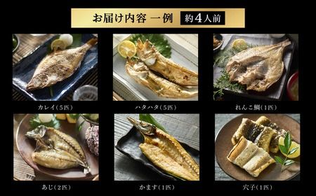 【城崎温泉おけしょう鮮魚】 自家製旬の干物セット 約4人前