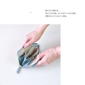 豊岡財布 lim L字ミニウォレット NU64-102　ブルー