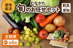 【偶数月お届け】むなかた旬のお任せセット(野菜・フルーツ) 9～11品 【JAほたるの里】_HB0174