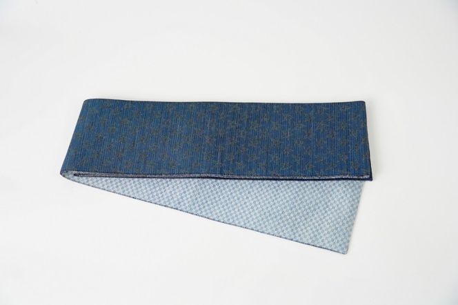 半幅帯　星空（紺）*リバーシブル幅約15.2cm×長さ約420cm　FY00095