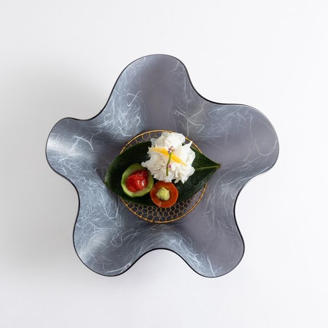 うつ和シリーズPremium Black「花」(PB001)(2枚入り)[111N01］