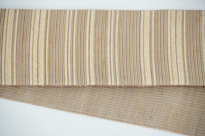 丹後の藤布 角帯「藤糸あそび」（ベージュ）　FY00093