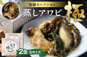 プレミアム蒸しアワビ 極（きわみ） Sサイズ　2缶セット　UO01230
