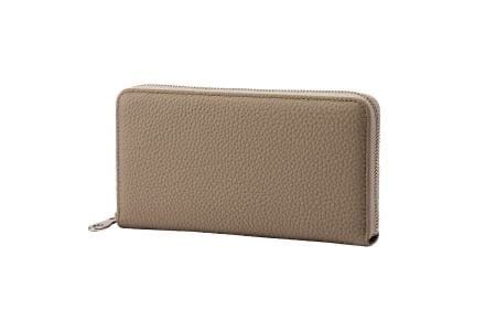 豊岡財布 ラウンドファスナー長財布 ドイツシュリンク ライトグレー