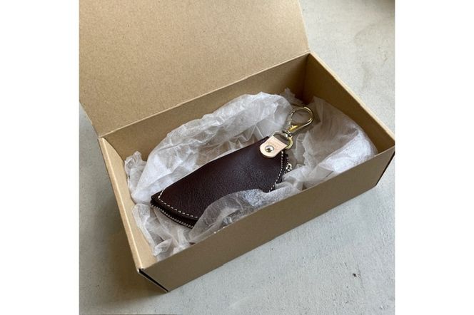 バナナキーケース（ヌメダークブラウン）　LC00015