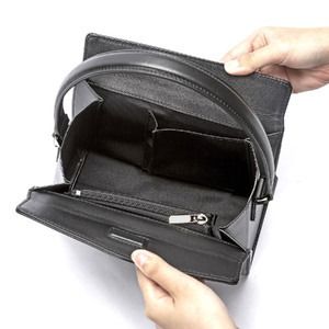 豊岡鞄 お受験バッグ 天開き ブラックフォーマル