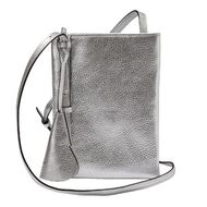 豊岡鞄 Shokolatt ショルダーポーチ 2層式 大 シルバー