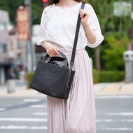 【豊岡鞄】TUTUMU tre mini boston bag（S4100）グレー