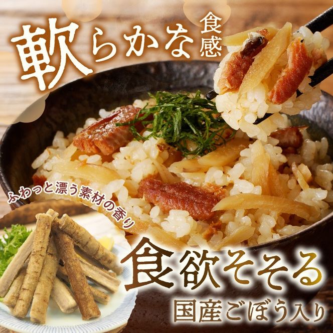 【A-833】福岡の老舗が作る ごぼう入り穴子ごはんの素