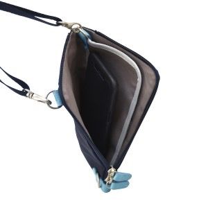 豊岡鞄 　For the blue クロスミニショルダー ディープブルー