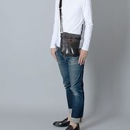 豊岡鞄　帆布PU×レザーショルダーＳ（24-170）ブラック