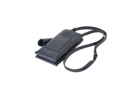 豊岡鞄 Shokolatt ショルダーポーチ 2層式 小 ネイビー