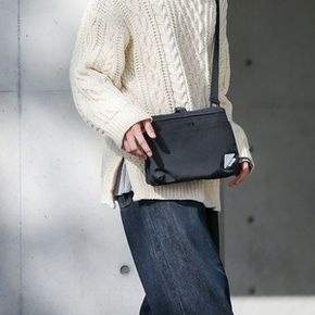 豊岡鞄 CIE WEATHER SHOULDER（071951）ブラック / 木和田正昭商店 撥水 ショルダーバッグ メンズ クラッチバック バックインバック