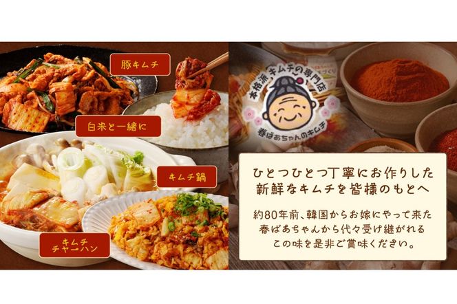 【A-840】春ばあちゃんの白菜キムチ1kg