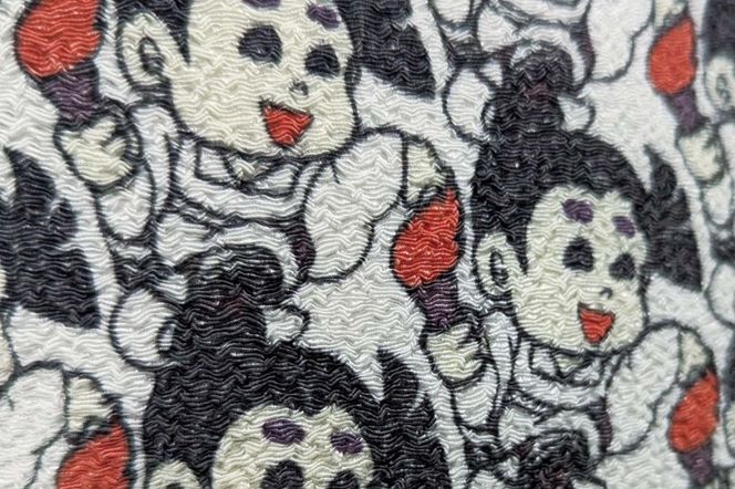 丹後ちりめん未来くんポーチ サイズ：約21cm×15cm　DZ00024