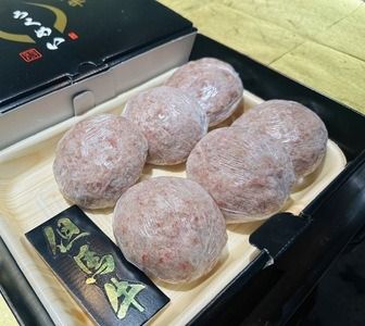 但馬牛 手ごねハンバーグ 120g（6個入り）/ ハンバーグ 肉汁 牛肉 豚肉 合挽き 但馬牛 国産牛 国産豚 国産玉ねぎ【城崎温泉 和モダンたけなわ】
