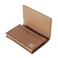 豊岡財布　本革名刺入れ　ゴールド