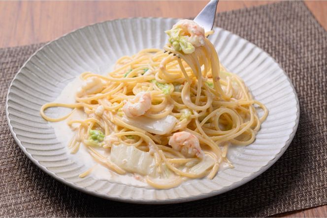 「カニ屋が作る 海のパスタ」 海香る ガサ海老のクリームパスタ 3皿セット UO01029