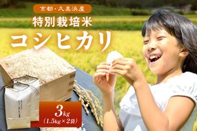 2025年産 京都・久美浜産 特別栽培米コシヒカリ 1.5kg×2袋　AL00007
