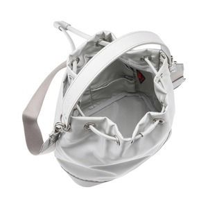 豊岡鞄 TUTUMU sacca Rich S4700RI Sグレー/ 巾着型 2WAY BAG ショルダーバッグ 手提げバッグ ショルダベルト付き レディース 高級 おしゃれ バッグ かばん カバン 鞄 グレー 灰色