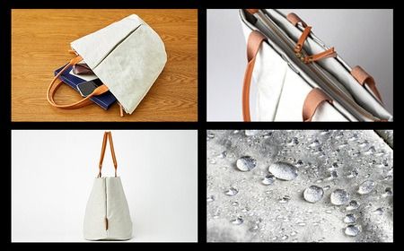 豊岡鞄　トートバッグM　（ネイビー）TUTUMU Marche M　(S2200　24-157）