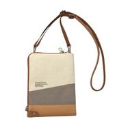 豊岡鞄 クロスミニショルダー ボーダー　ベージュ