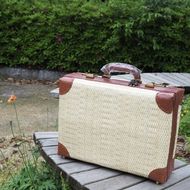 【伝統工芸士作】　行李アタッシュケース（小）赤茶