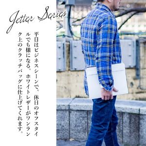 豊岡鞄 JETTER クラッチ CJTE-018 ホワイト