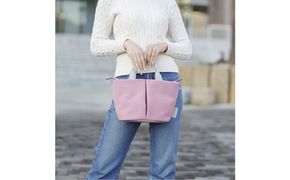 豊岡鞄　TUTUMU スエード Marche petit（S3601）オールドローズ