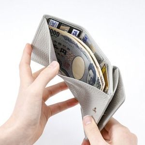 豊岡財布 Colors三つ折りウォレット AW500 ペルラ / 小銭入れ カードケース ミニマル 財布 サイフ 革小物 本革 メンズ レディース