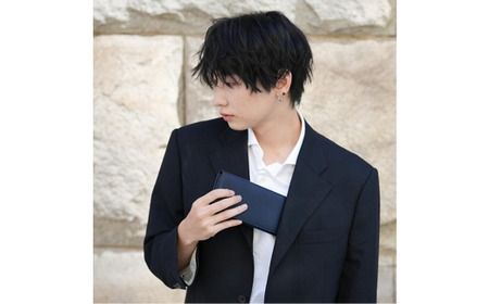 豊岡財布 craftsmanship AI(藍)Jacket Wallet Long CW010 勝色 / 財布 長財布 ロングウォレット メンズ レディース 牛皮革 本革 高級 おしゃれ ビジネス