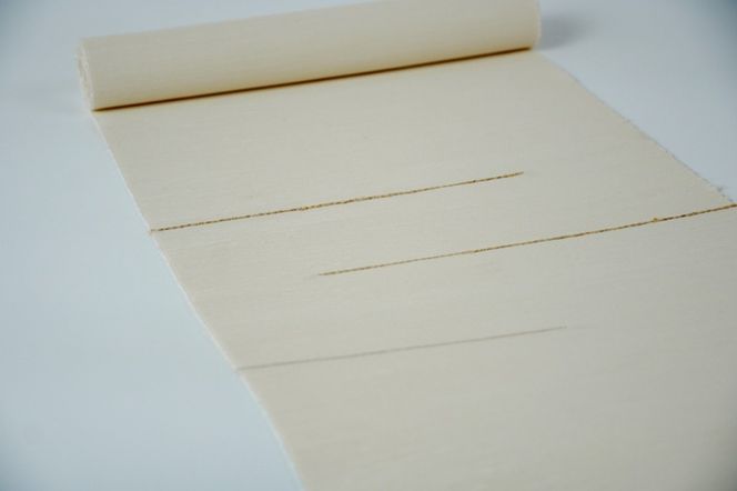 ＜丹後の藤布　遊絲舎＞八寸名古屋帯　「藤八本」（白）選べるお仕立て　FY00108