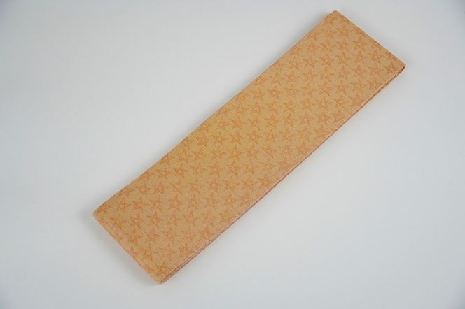 半幅帯　星空（オレンジ）*リバーシブル幅約15.2cm×長さ約420cm　FY00096