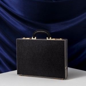 豊岡鞄　漆革A4スリムアタッシュ