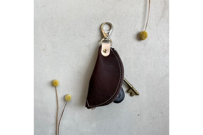 バナナキーケース（ヌメダークブラウン）　LC00015