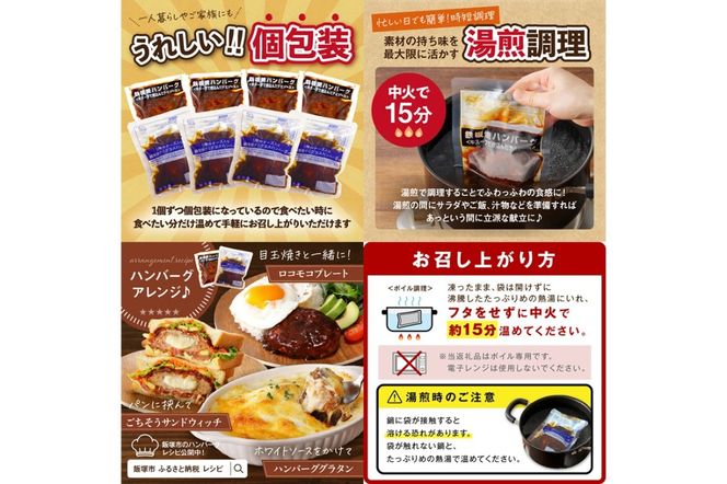 【A4-046】デミソースのハンバーグ2種セット(プレーン6個＆チーズ6個)計12個