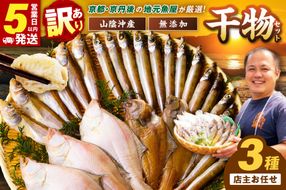 【最短2～5営業日以内に発送】京丹後の地元魚屋が作ったお任せ干物セット（冷凍）　TB00045SH
