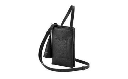 豊岡鞄 Shokolatt ショルダーポーチ 2層式 小 ブラック