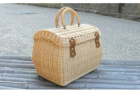 豆バスケット（大）籐取っ手