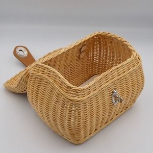 【豊岡杞柳細工】　豆バスケット（小）ストラップ付