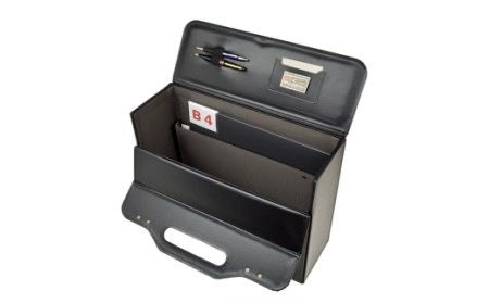 JCハミルトン　角金付４4cmマチ広パイロット（20040-01）クロ