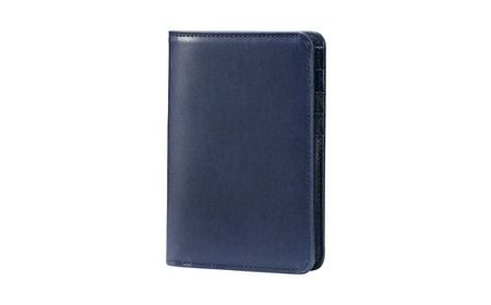 豊岡財布 craftsmanship AI（藍）Jacket Wallet Short CW012 勝色 / 財布 二つ折り財布 メンズ レディース コンパクト 牛皮革 本革 高級 おしゃれ ビジネス 本藍染め ネイビー