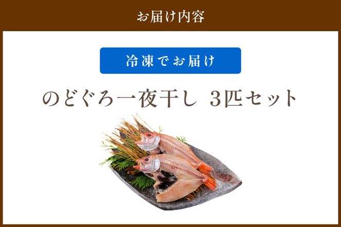 【北畿水産 鮮の匠】のどぐろ一夜干し3匹セット 魚介類 魚介 魚 のどぐろ 一夜干し 干物 干し物 セット 詰め合わせ 美味しい 高級魚　HK00274