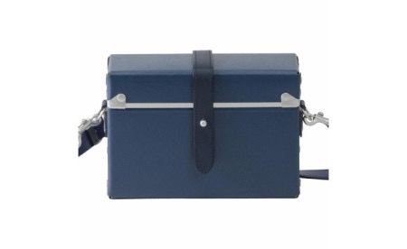 豊岡鞄　嘉玄　ファイバー　チトセ　横型ショルダー　（ネイビー）